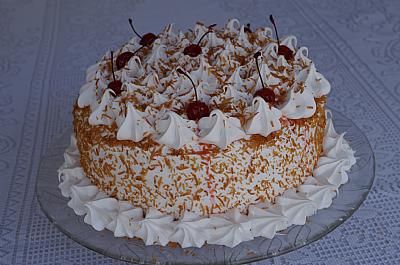 Torta com Crocante de Coco