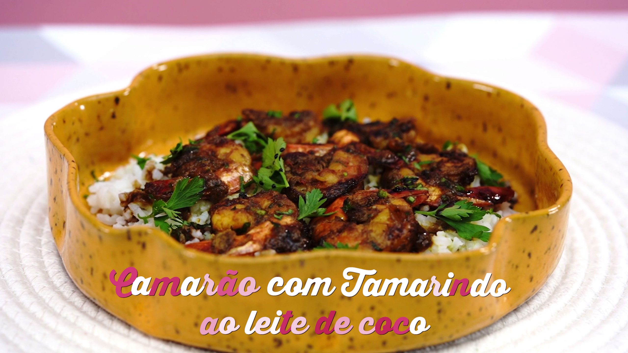 Camarão com Tamarindo ao Leite de Coco