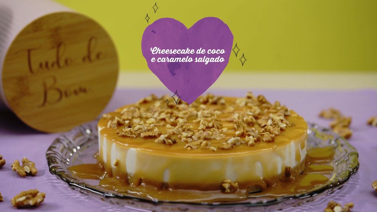 Cheesecake de Coco e Caramelo Salgado