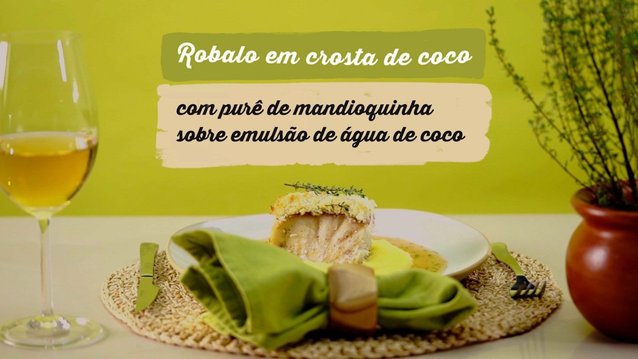 Robalo em Crosta de Coco